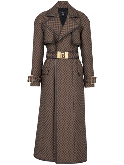 Mini Monogram-Jacquard Trench Coat