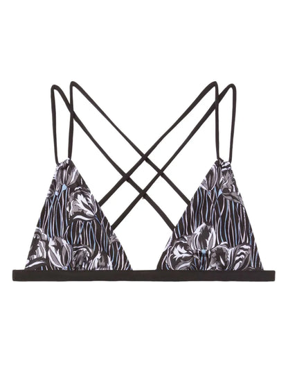 Floral Print Multi-Strap Bikini Top