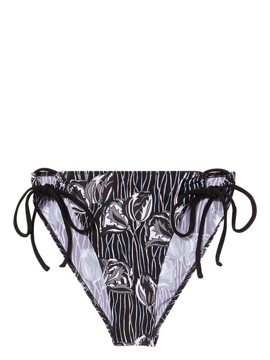 Floral Print Tied Bikini Bottom
