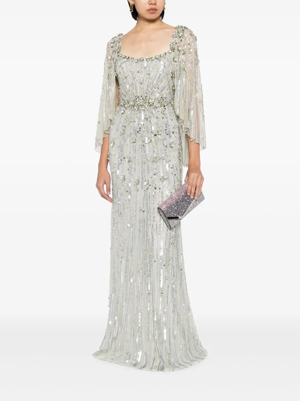 Brightstar Sequin-Embellished Tulle Gown