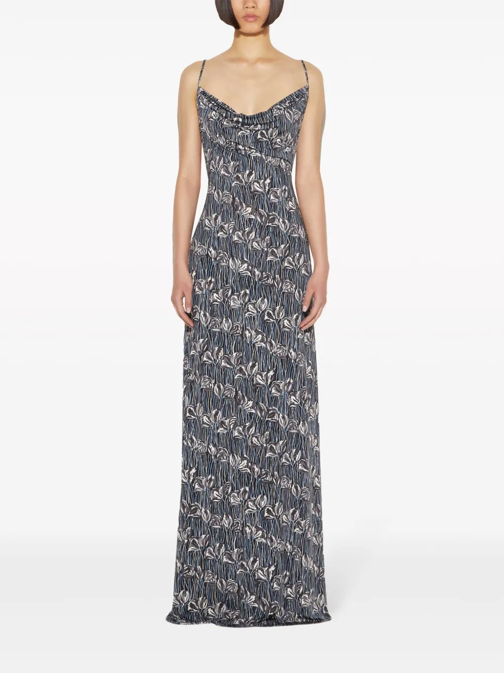 Fiori Di Loto-Print Dress