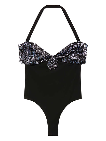 Fiori Di Loto-Print Swimsuit