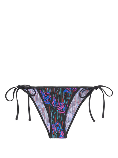 Floral Print Tied Bikini Bottom