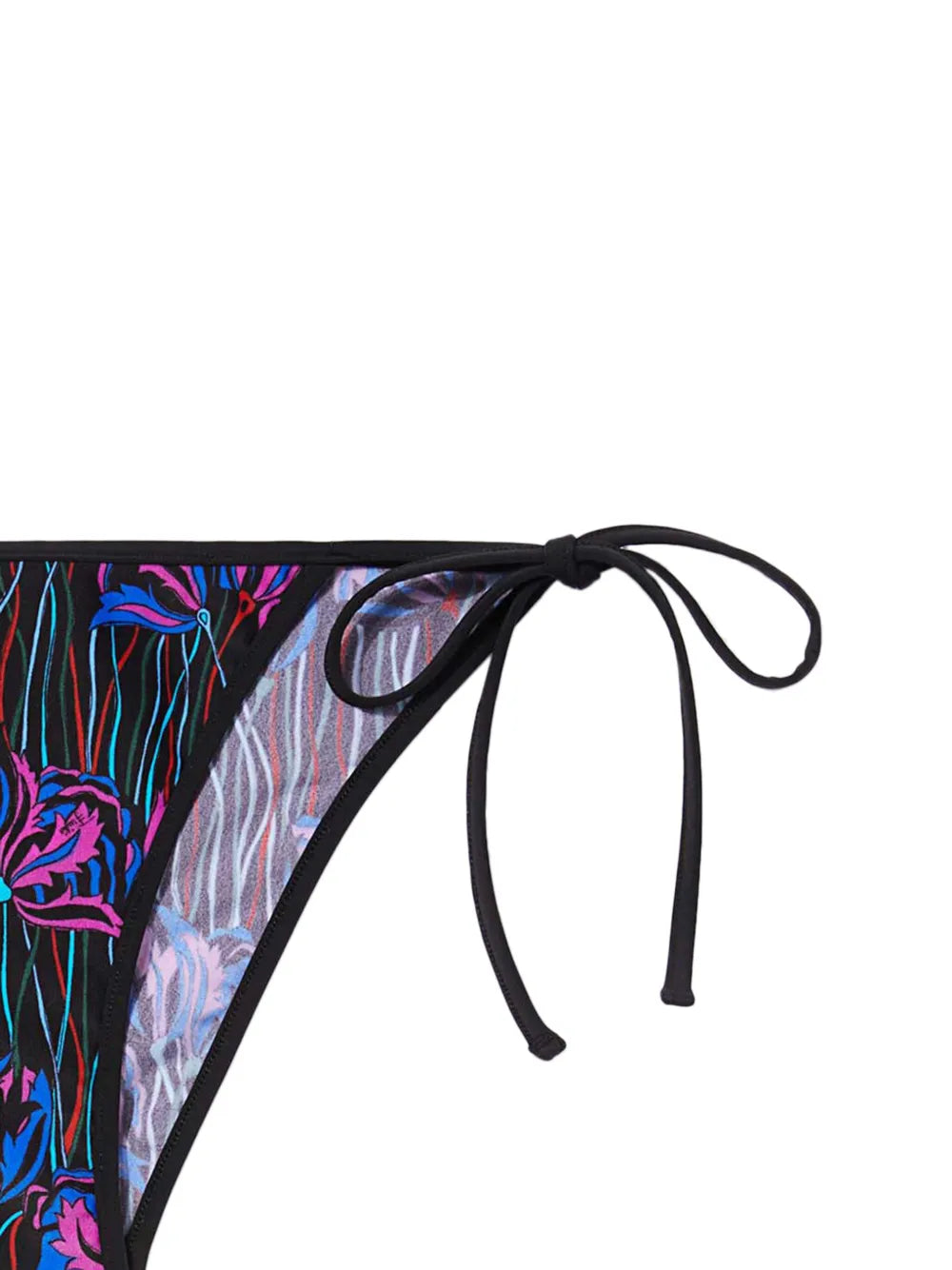 Floral Print Tied Bikini Bottom