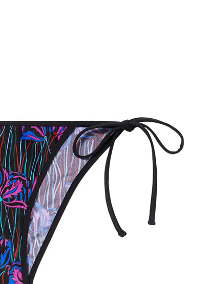 Floral Print Tied Bikini Bottom