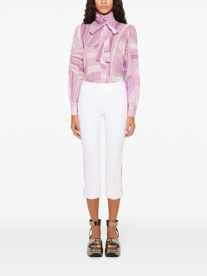 Iride-Print Cotton Blouse