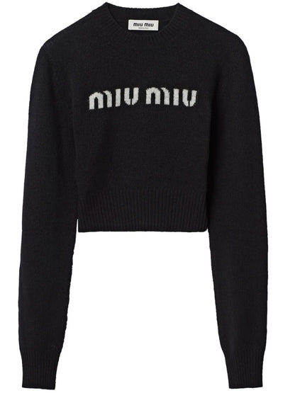 Logo-Intarsia Cashmere Jumper