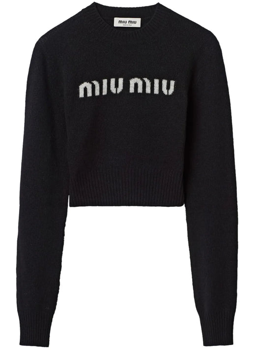 Logo-Intarsia Cashmere Jumper