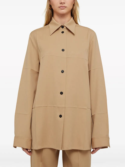 Wool Gabardine Shirt