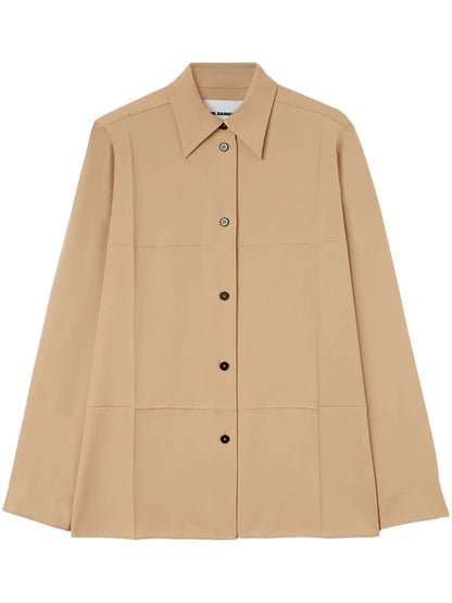 Wool Gabardine Shirt
