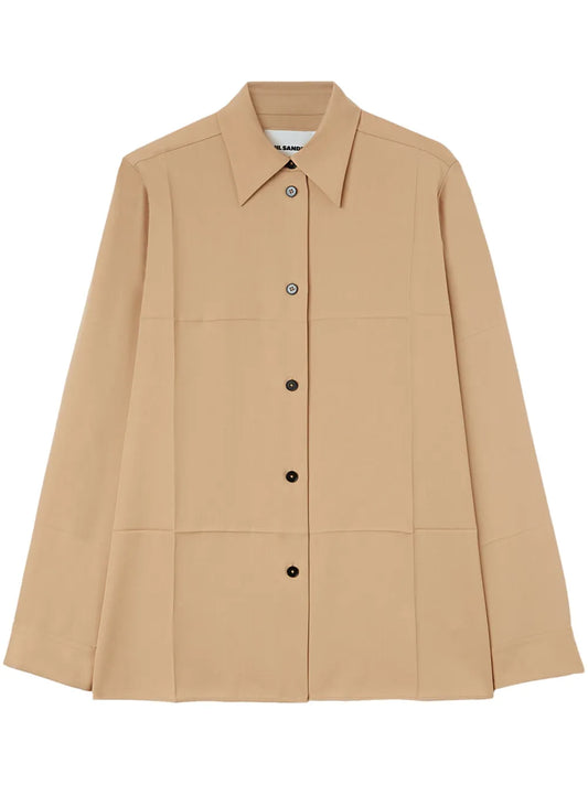 Wool Gabardine Shirt