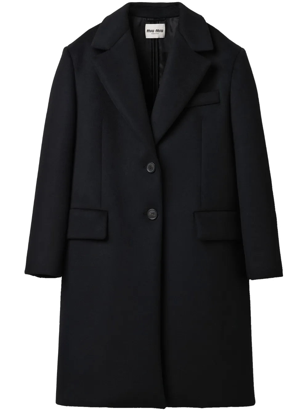 Virgin Wool-Blend Velour Coat