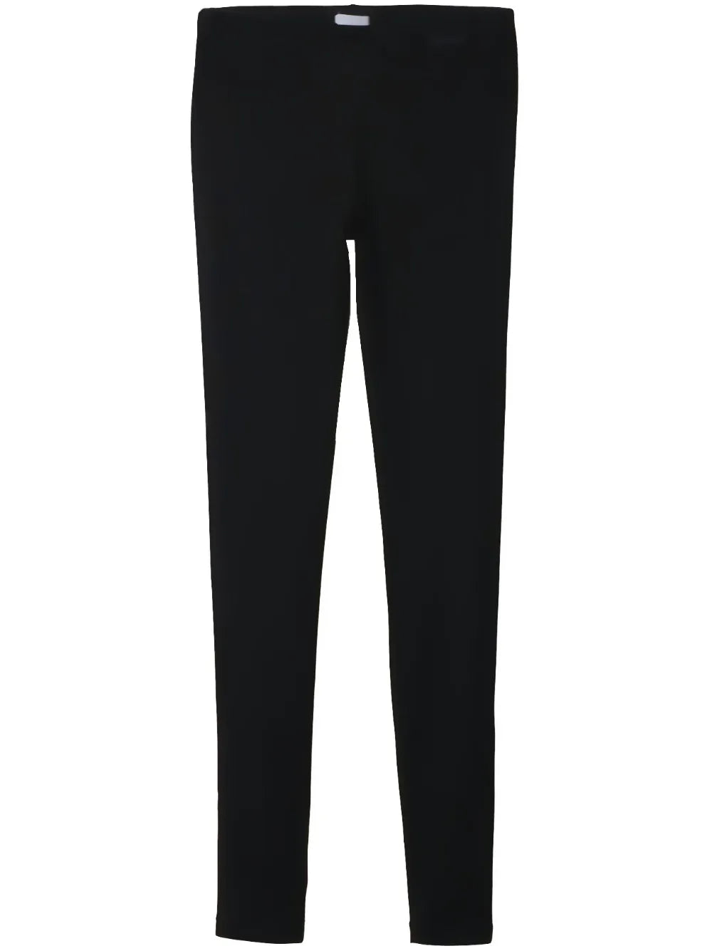 Logo-Patch Layered Silk Leggings