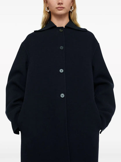 Single-Breasted Cashmere Coat