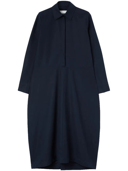 Long-Sleeved Organic Cotton Shirtdress