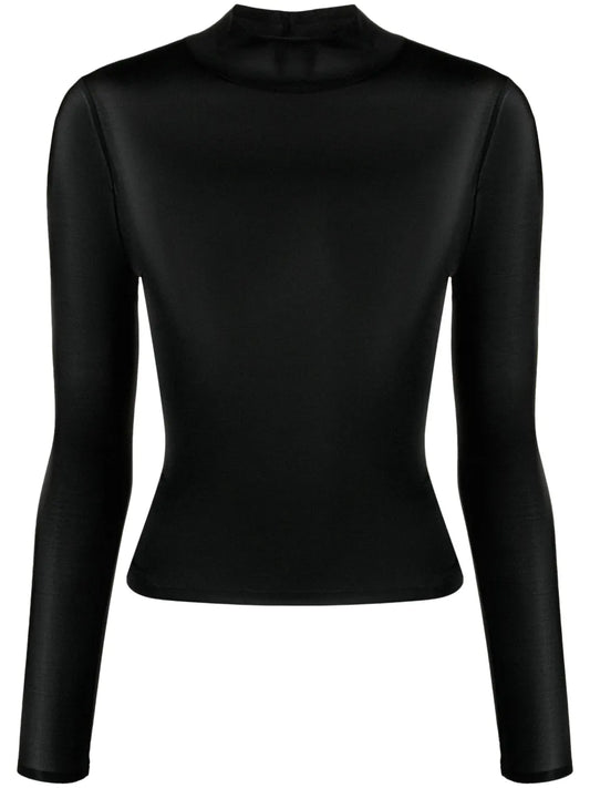 Logo-Appliqué Fine-Knit Top