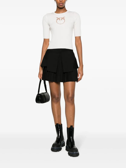 Logo Intarsia-Knit Wool Top
