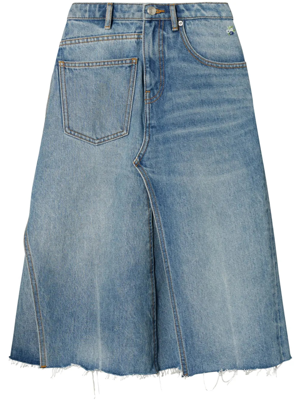 Deconstructed Denim Skirt