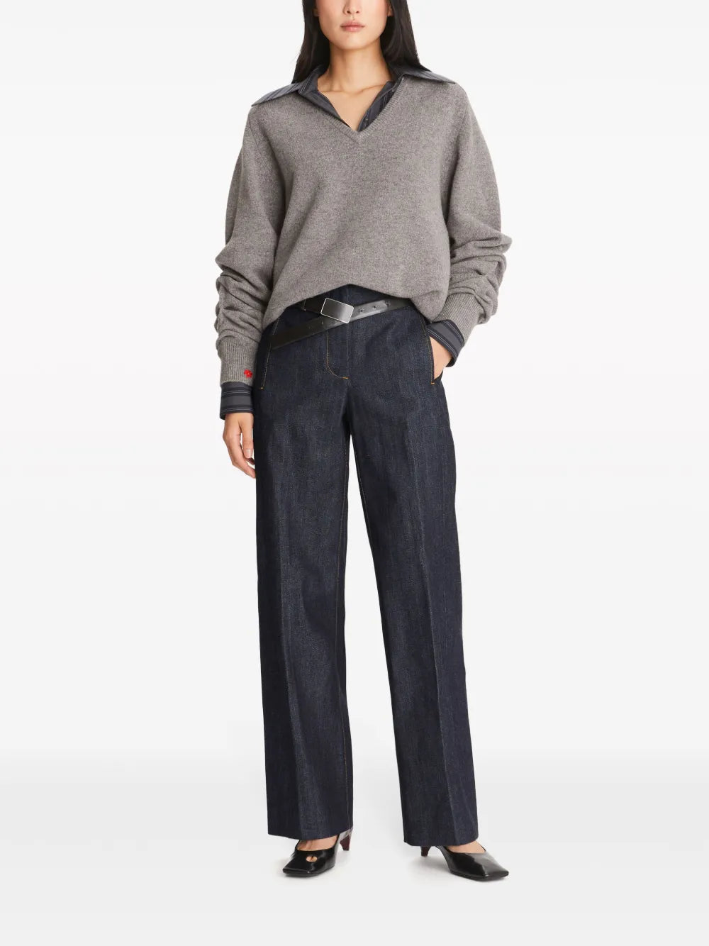 Selvedge Straight-Leg Jeans