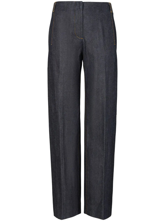 Selvedge Straight-Leg Jeans