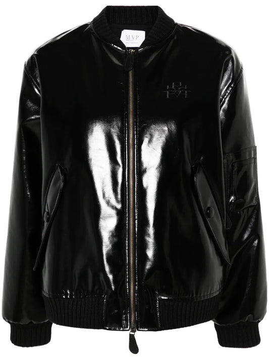 Montenapoleone Coated Bomber Jacket