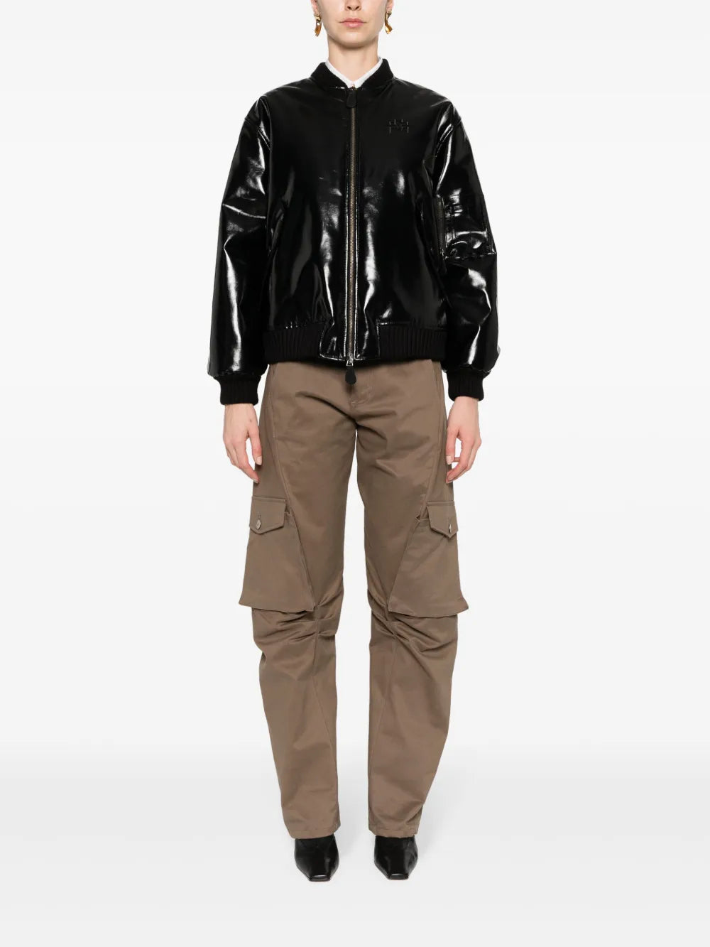 Montenapoleone Coated Bomber Jacket