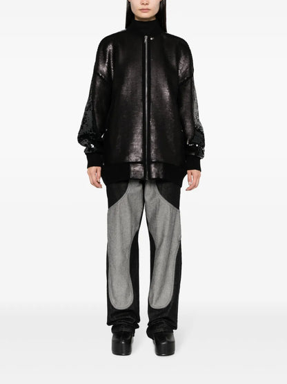 Peter Sequin-Embellished Bomber Jacket