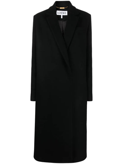 Double-Breasted Tailored Wool Coat