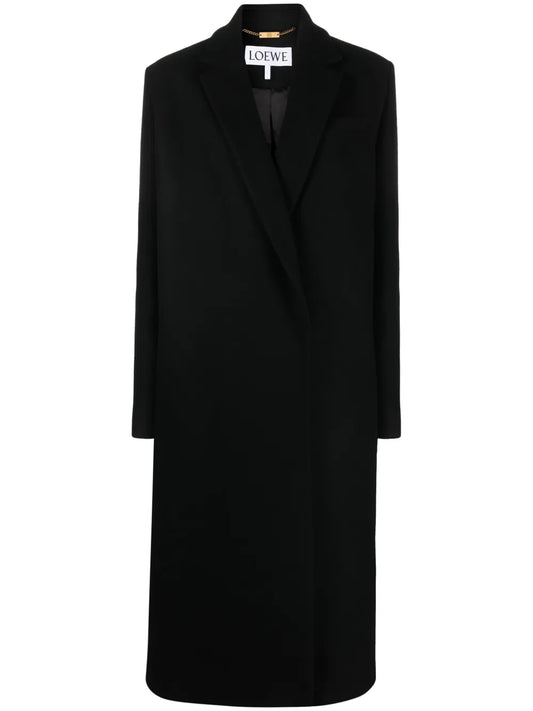 Double-Breasted Tailored Wool Coat