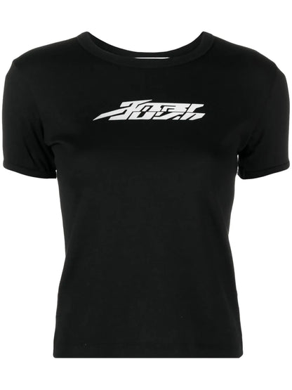 Reflective-Logo Cotton T-Shirt
