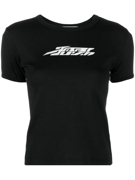 Reflective-Logo Cotton T-Shirt