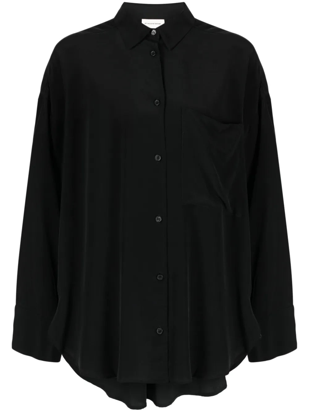 Derris Silk Long-Sleeve Blouse