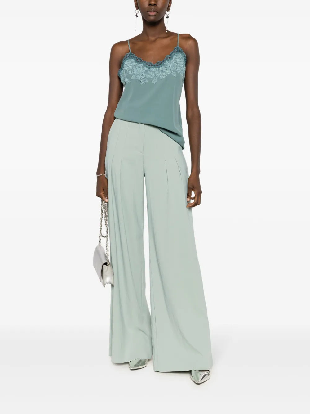 Amabile Lace-Trimmed Top