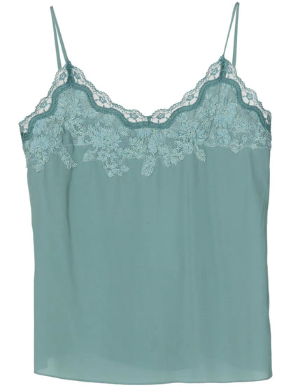 Amabile Lace-Trimmed Top