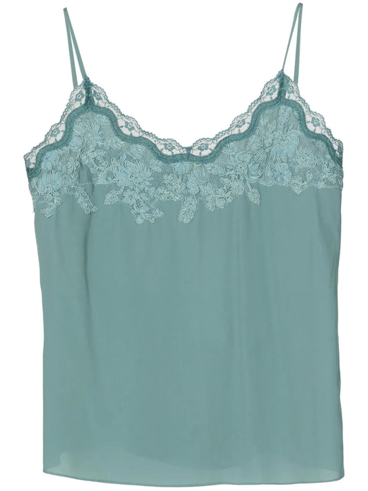 Amabile Lace-Trimmed Top