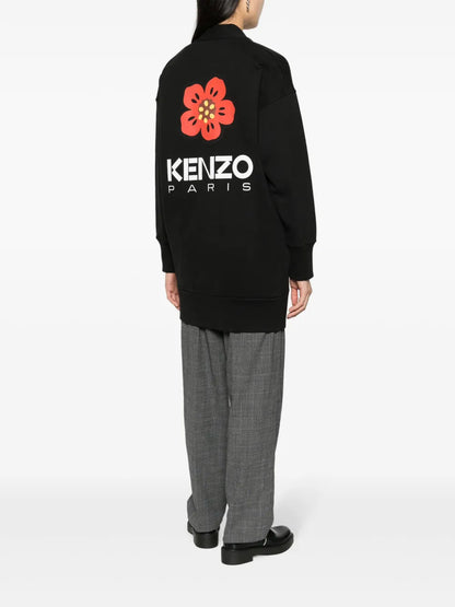Logo-Print Cotton-Blend Cardigan