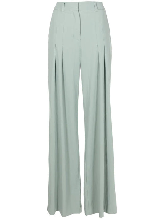 Alda Pleated Wide-Leg Trousers