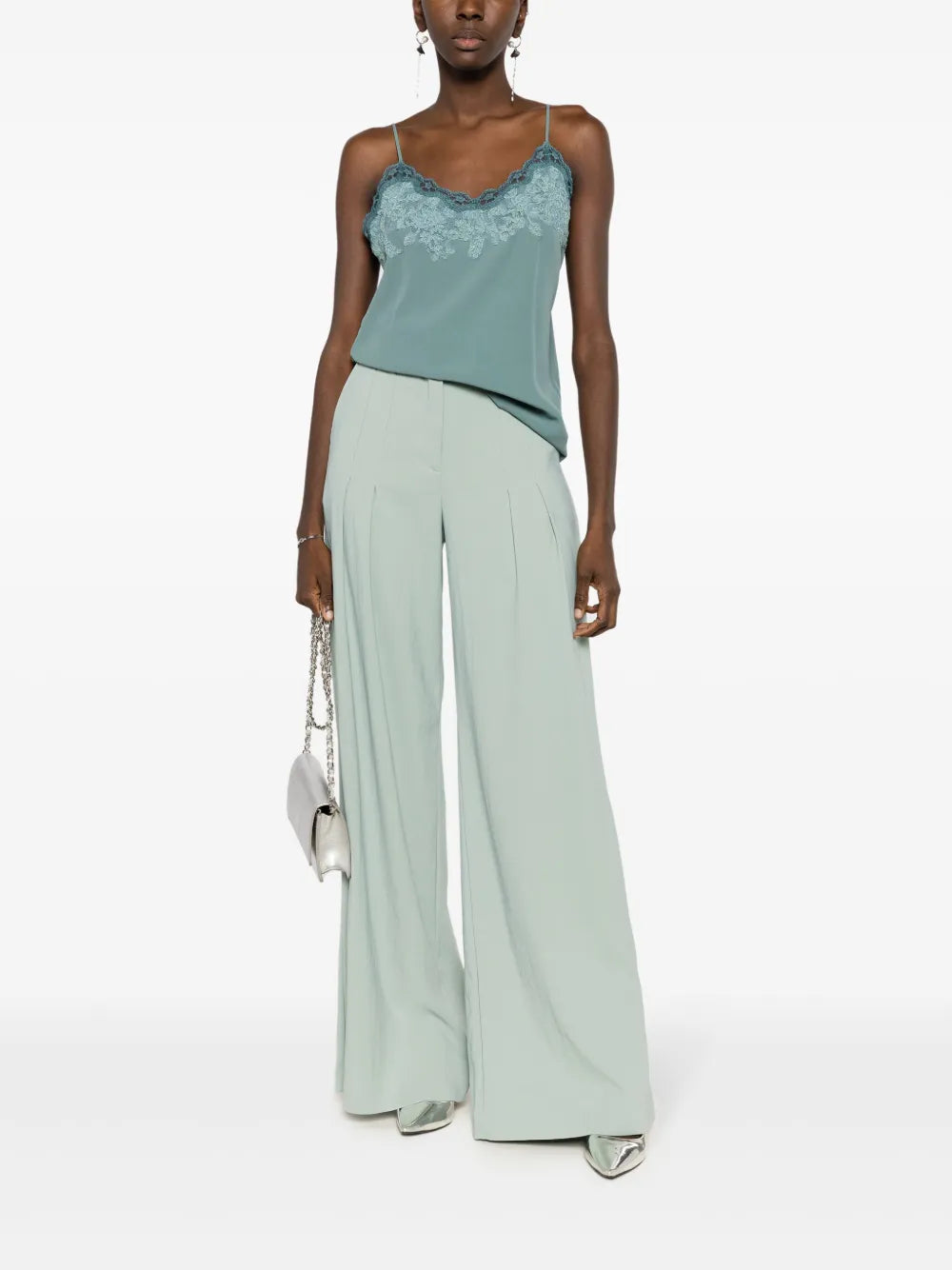 Alda Pleated Wide-Leg Trousers