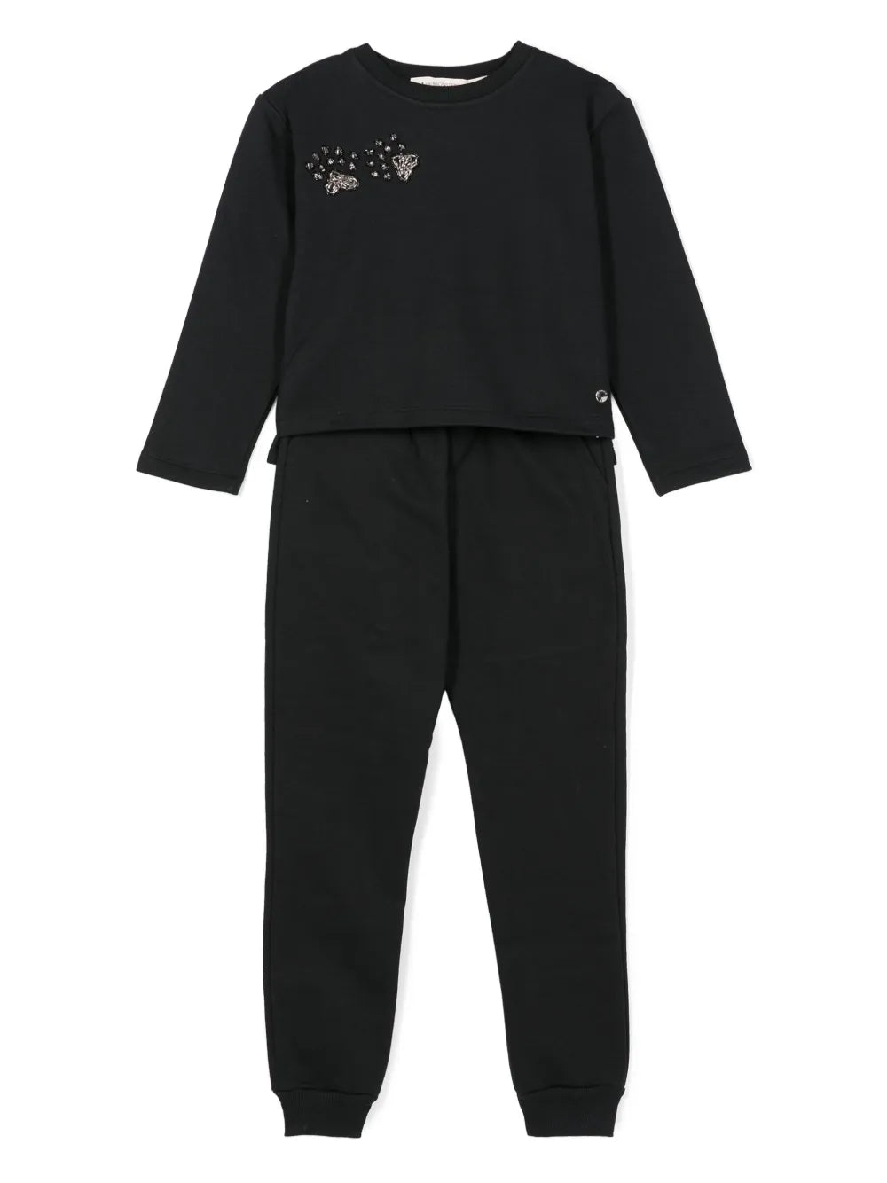 Tiger Bead-Embellished Jersey Tracksuit