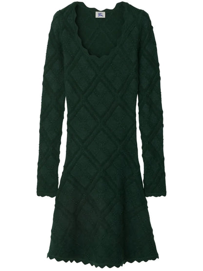 Aran Long-Sleeve Knitted Dress