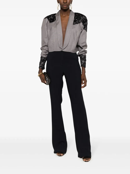 Ava Crepe Flared Trousers