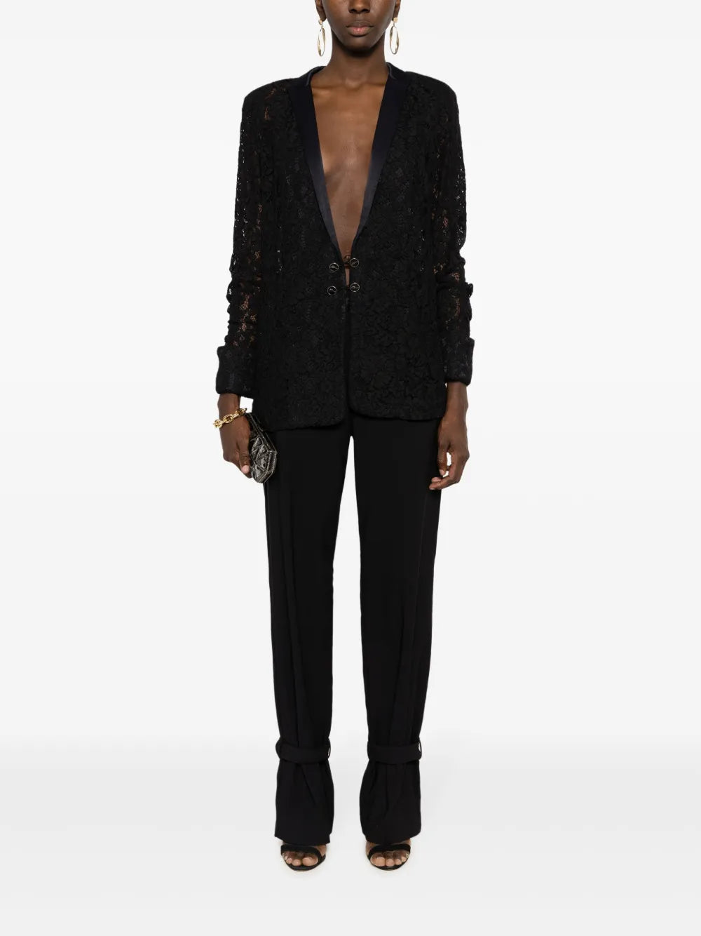 Rafa Floral-Lace Blazer