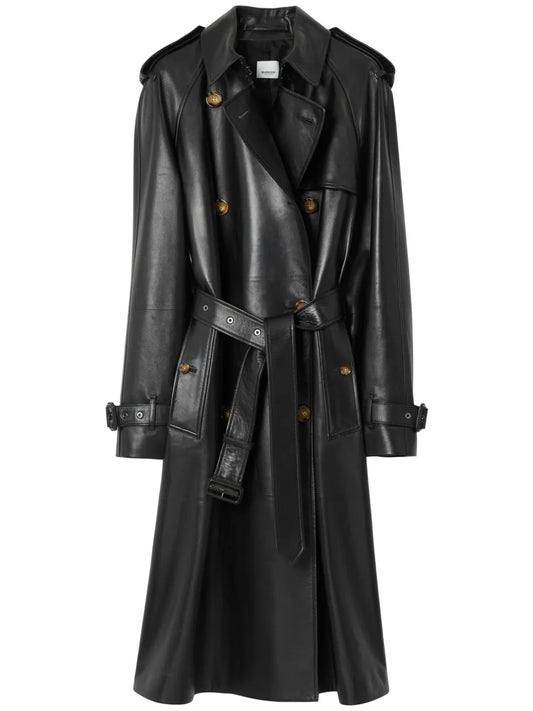 Double-Breasted Belted Trench-Coat