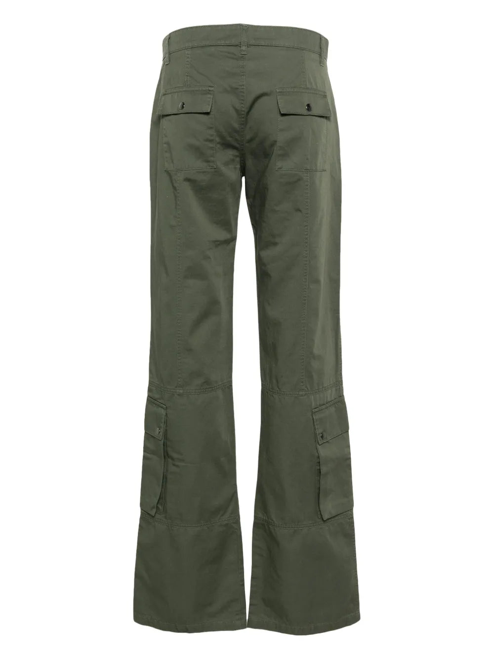 Mid-Rise Flared Trousers