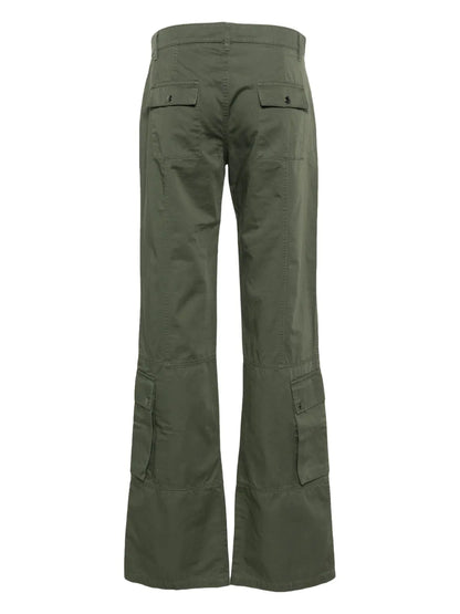 Mid-Rise Flared Trousers