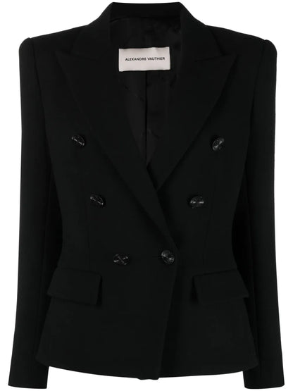 Double-Breasted Wool Blazer