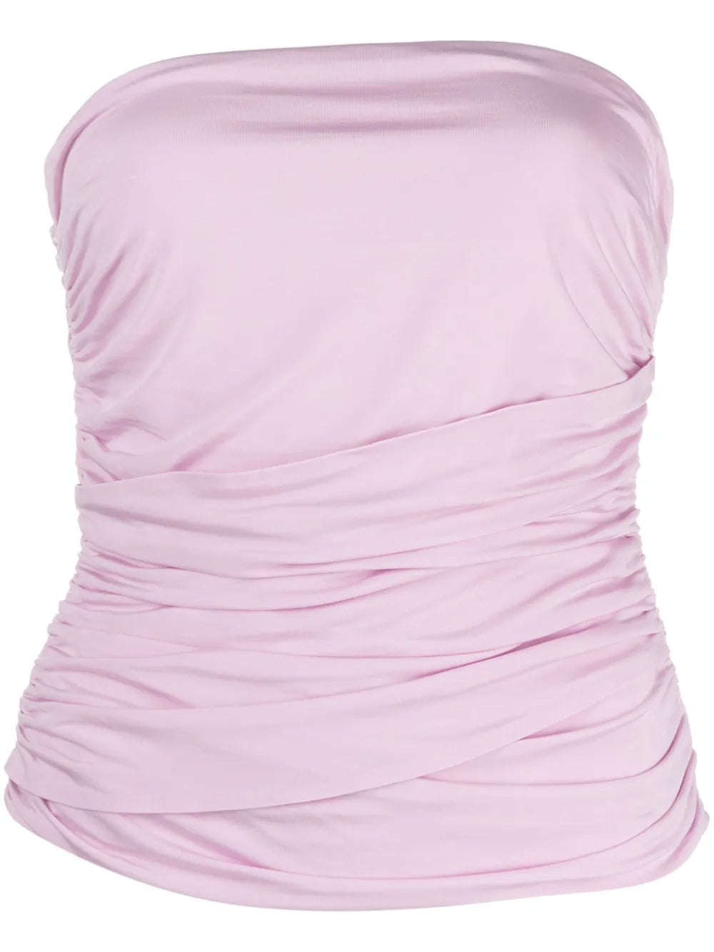 Ruched Strapless Stretch-Jersey Top