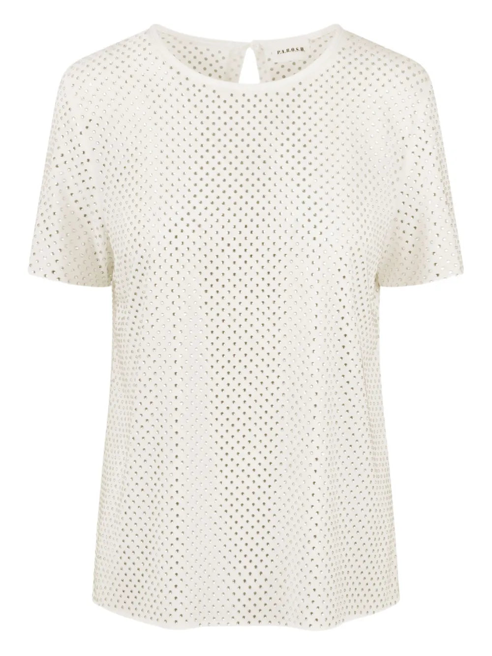 Rhinestone-Embellished Blouse