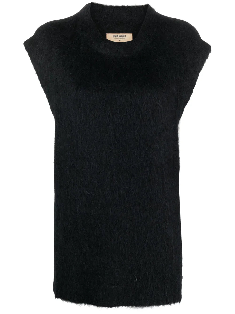 Brushed-Effect Knitted Vest