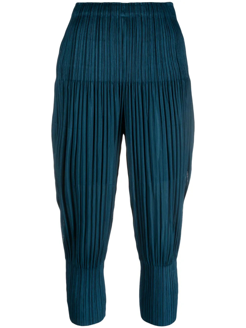 Cropped Pleated Trousers